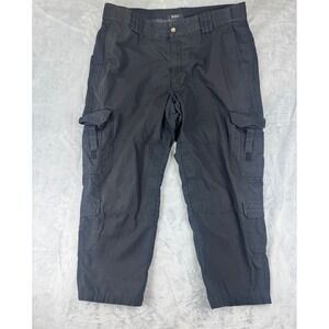 5.11 Men's Regular Fit TACLITE EMS Ripstop Cargo Pant Black size 42X30